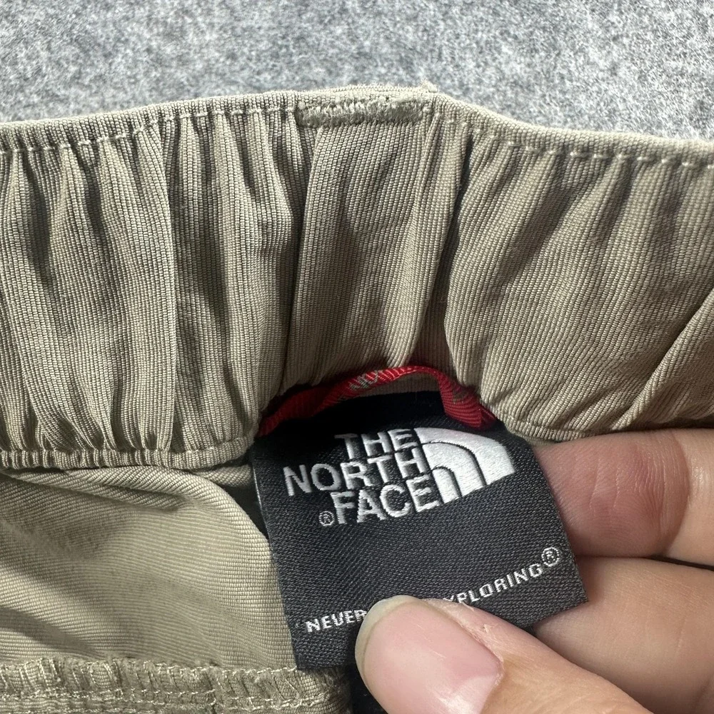 The North Face Convertible Cargo Pants Men 29 Tan Khaki Hiking Zip Off Outdoor